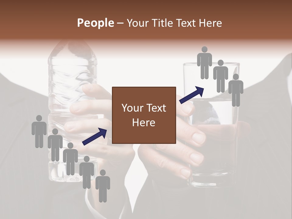 Glassware Businessman People PowerPoint Template