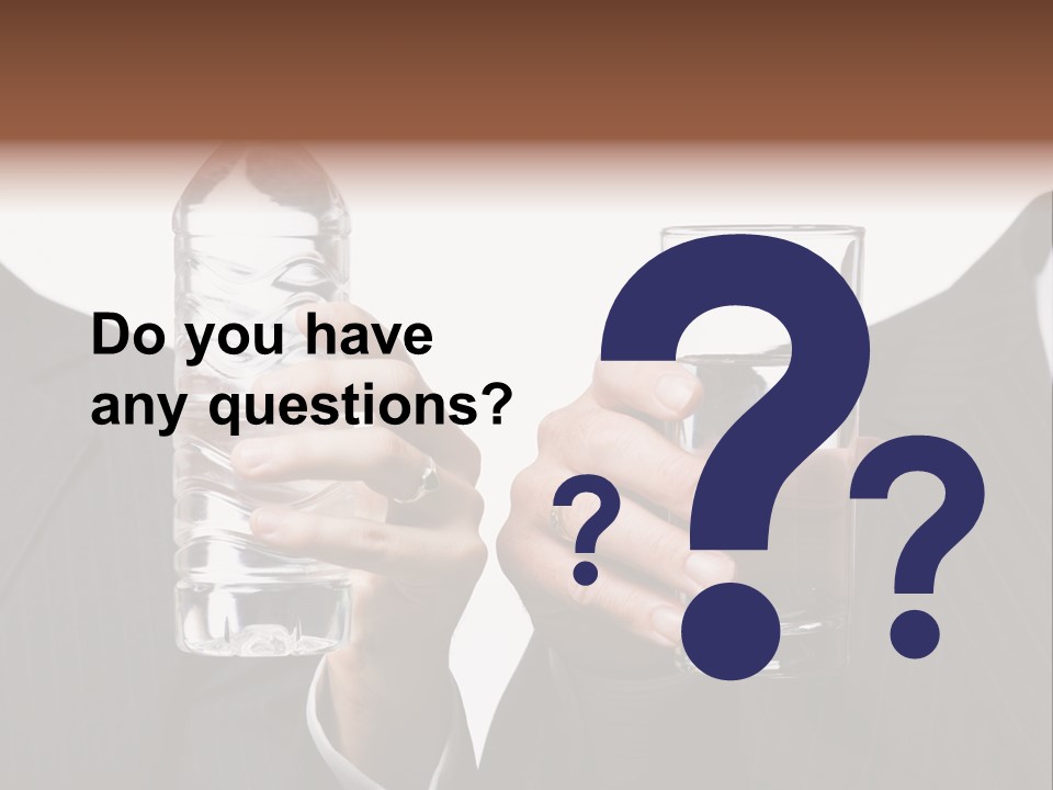 Glassware Businessman People PowerPoint Template