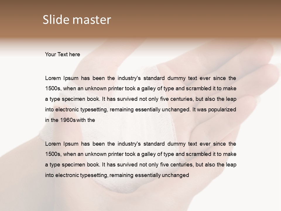 Medicine Sanitary Limb PowerPoint Template