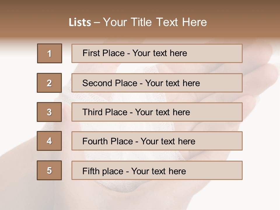 Medicine Sanitary Limb PowerPoint Template