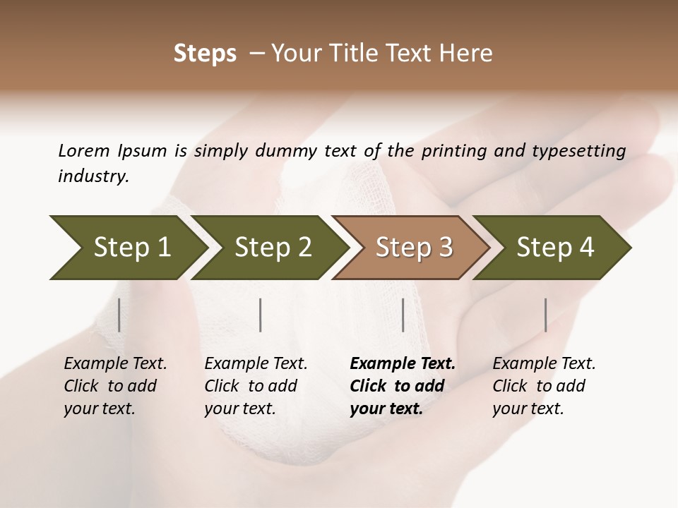 Medicine Sanitary Limb PowerPoint Template