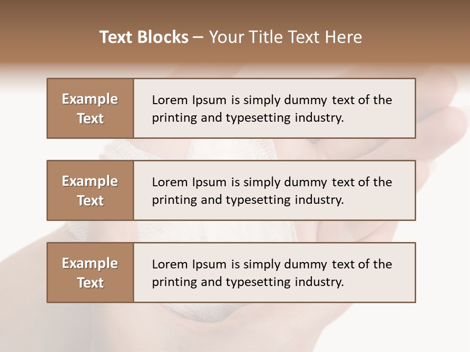 Medicine Sanitary Limb PowerPoint Template