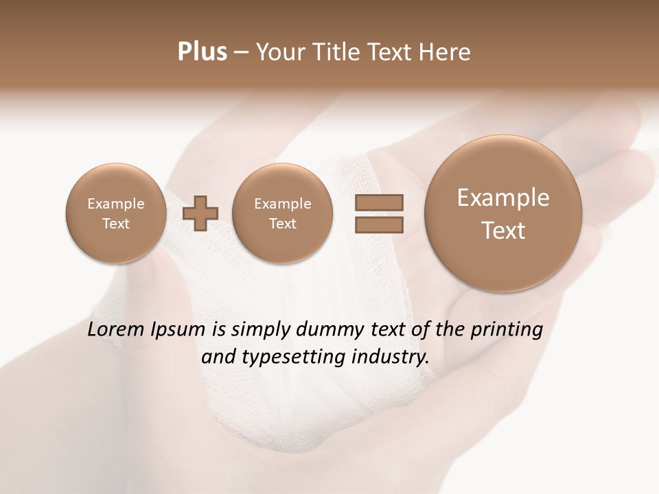 Medicine Sanitary Limb PowerPoint Template