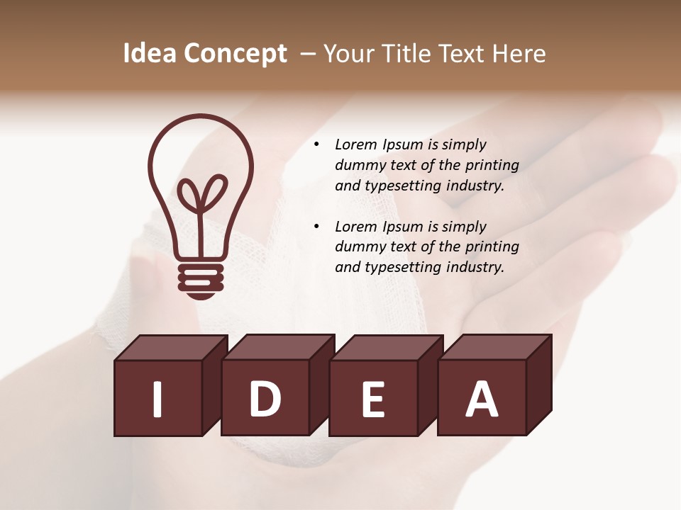 Medicine Sanitary Limb PowerPoint Template