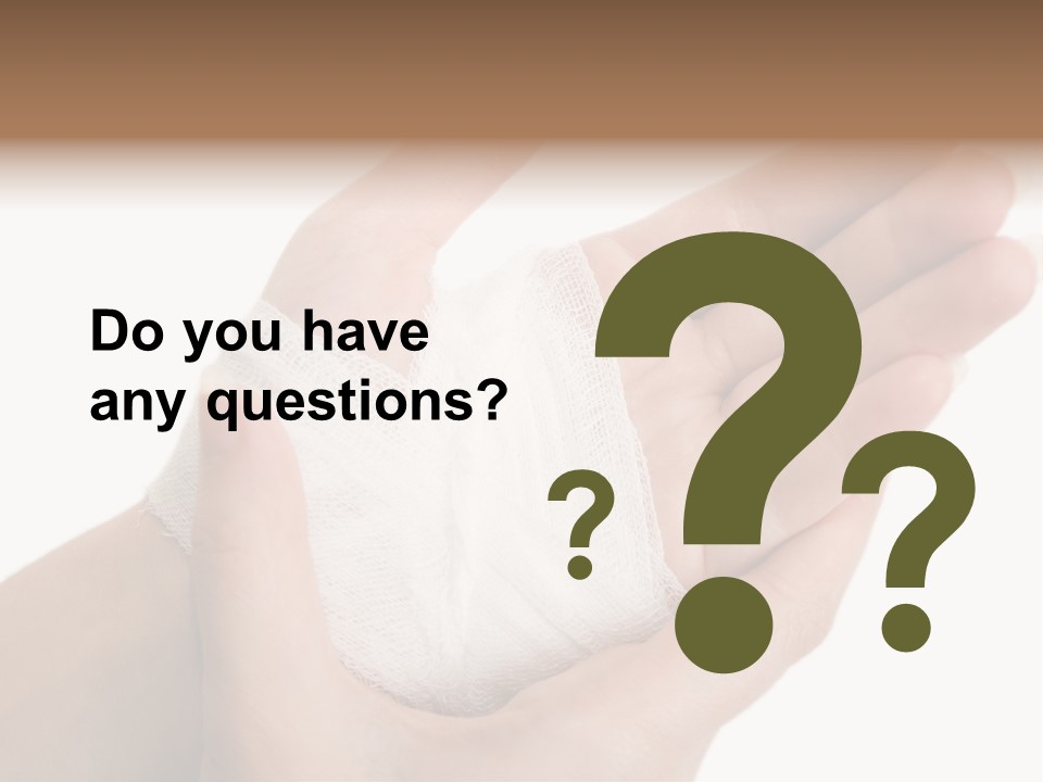 Medicine Sanitary Limb PowerPoint Template