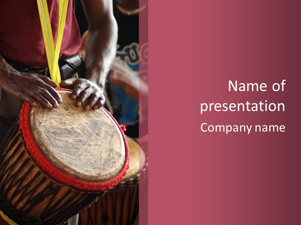 Rhythm Ceremony Drum PowerPoint Template