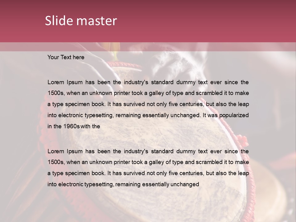 Rhythm Ceremony Drum PowerPoint Template