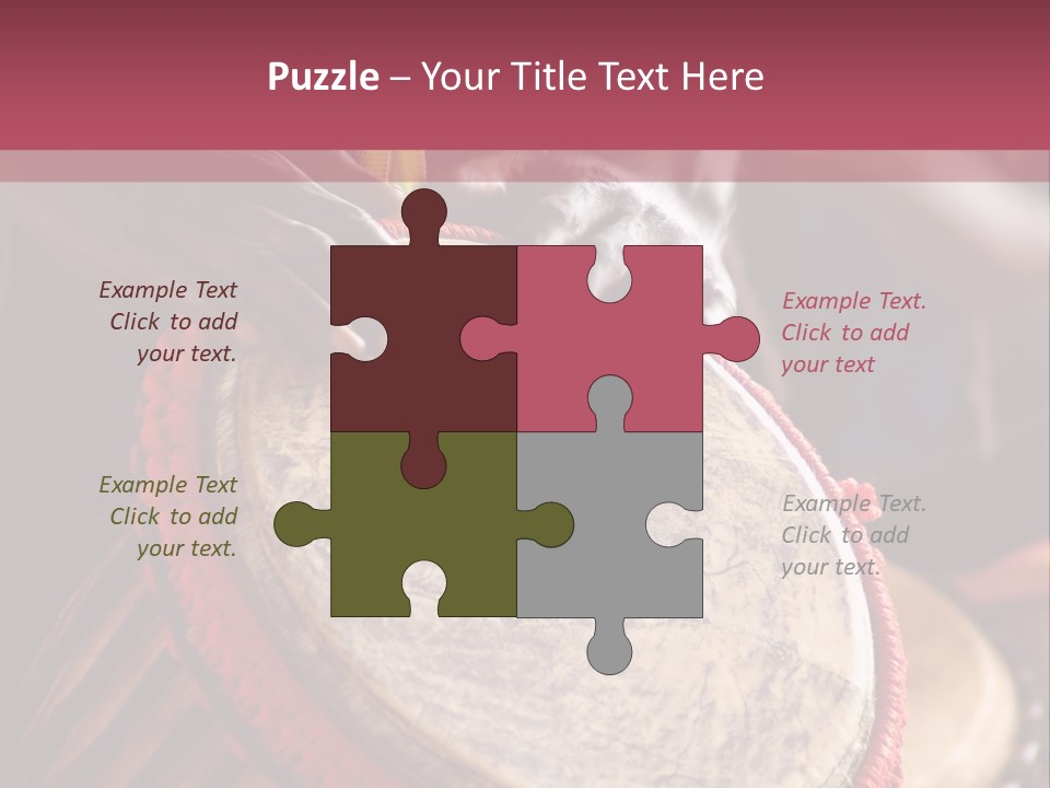 Rhythm Ceremony Drum PowerPoint Template
