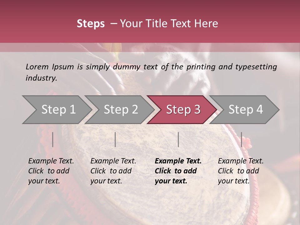 Rhythm Ceremony Drum PowerPoint Template