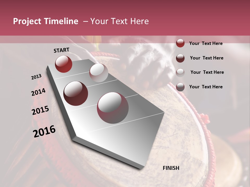 Rhythm Ceremony Drum PowerPoint Template