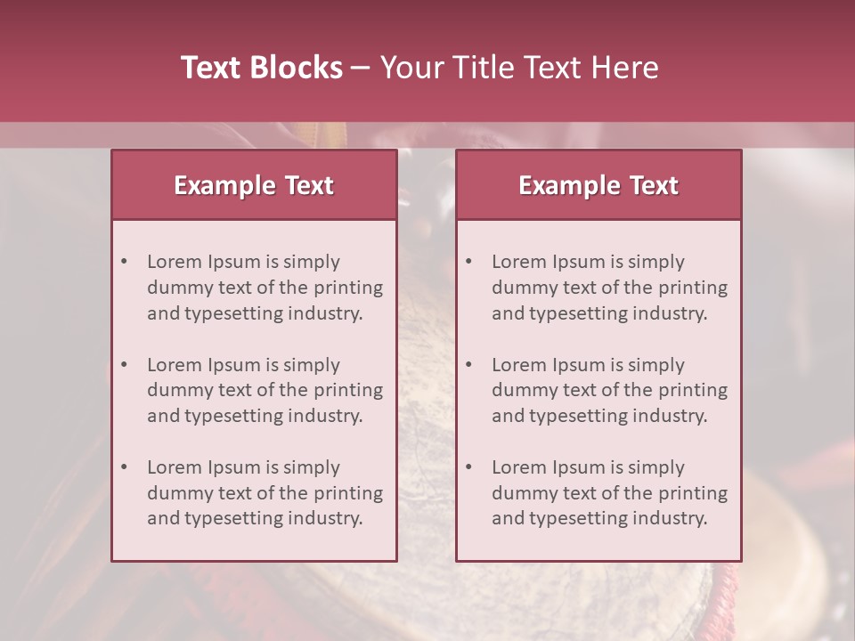 Rhythm Ceremony Drum PowerPoint Template