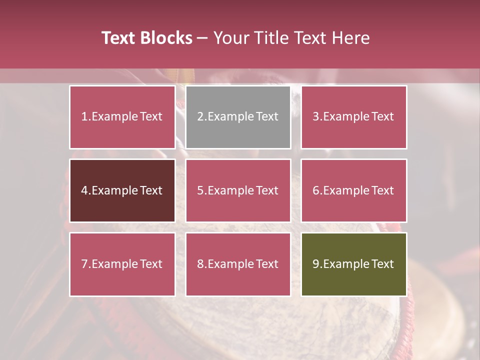 Rhythm Ceremony Drum PowerPoint Template