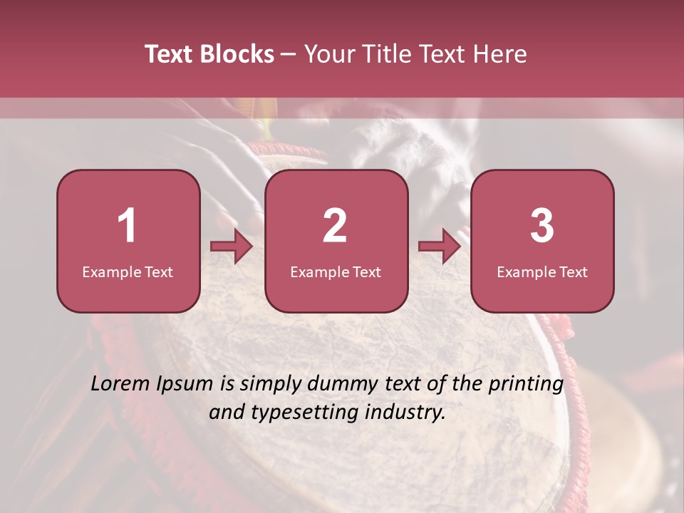 Rhythm Ceremony Drum PowerPoint Template
