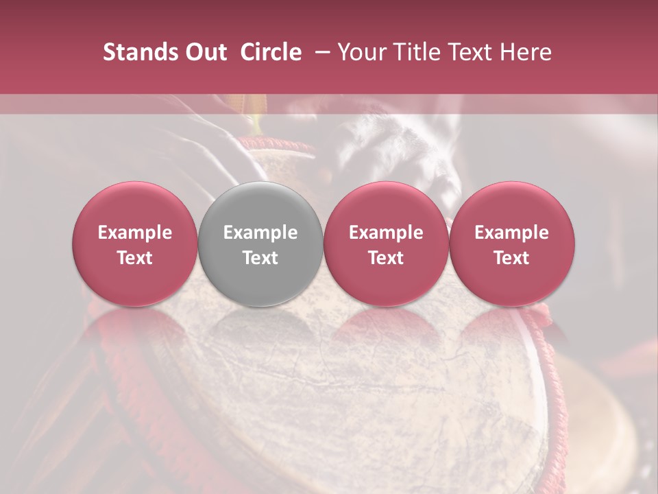 Rhythm Ceremony Drum PowerPoint Template
