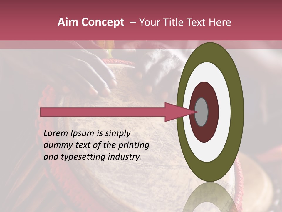 Rhythm Ceremony Drum PowerPoint Template