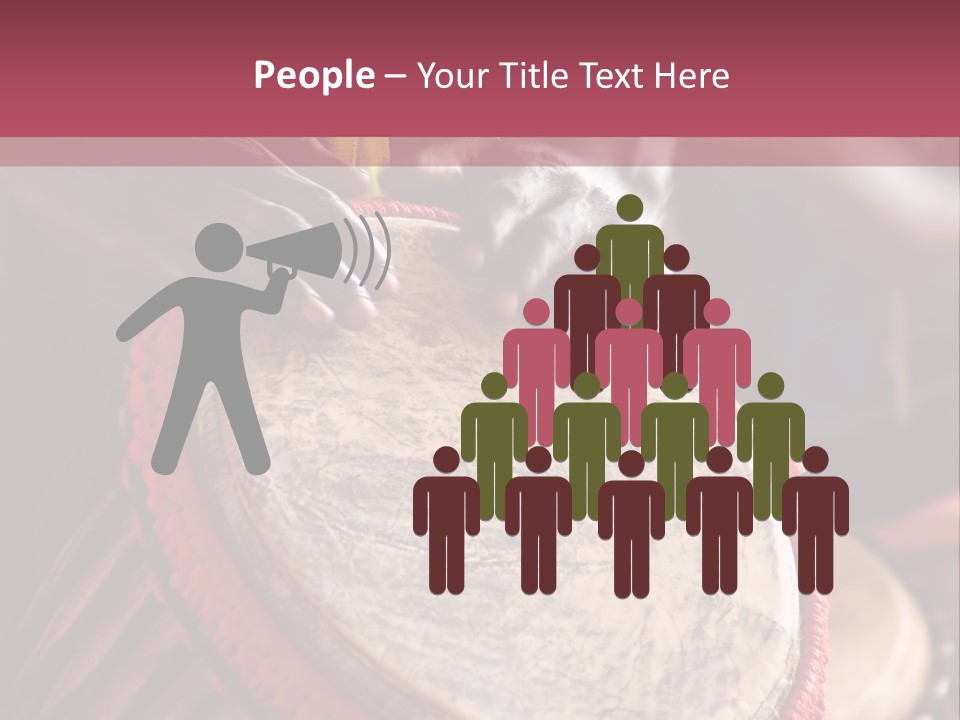 Rhythm Ceremony Drum PowerPoint Template