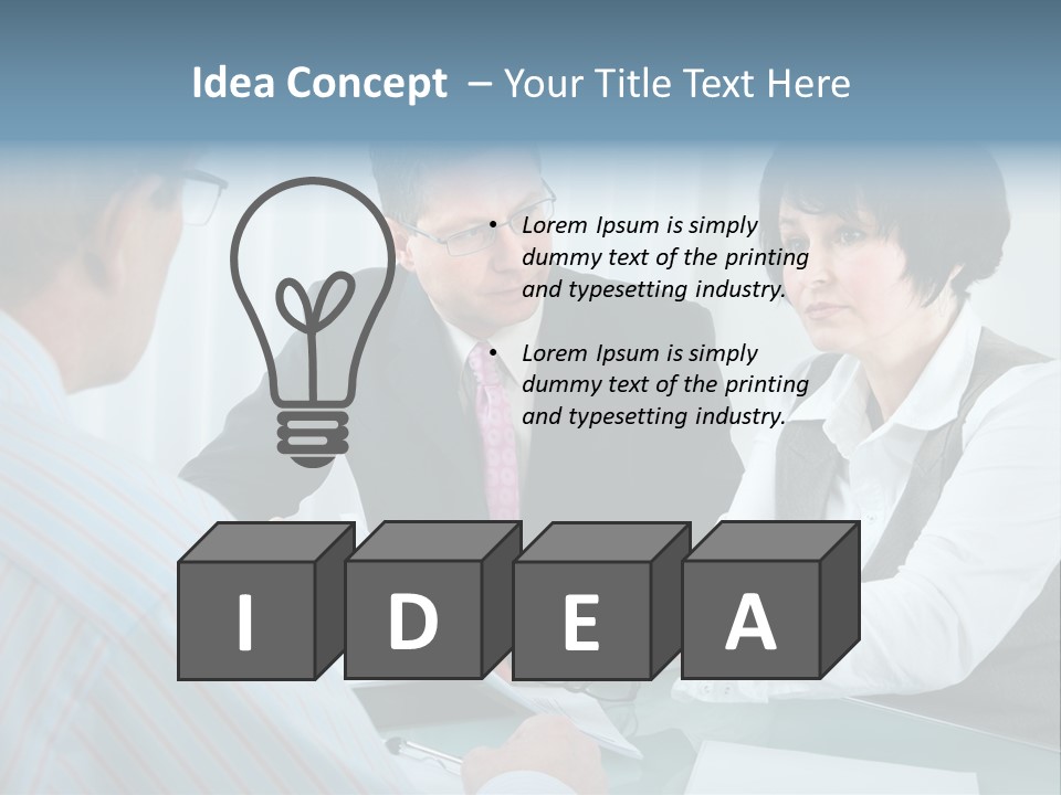 Trust Divorce Problems PowerPoint Template