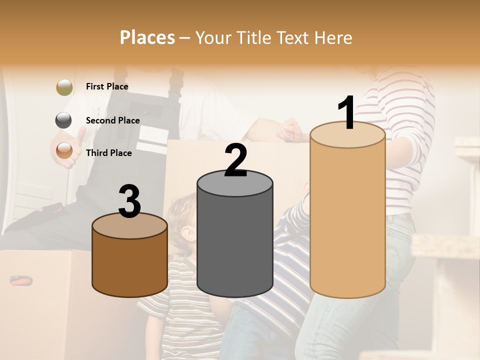 Standing Unpack Wife PowerPoint Template