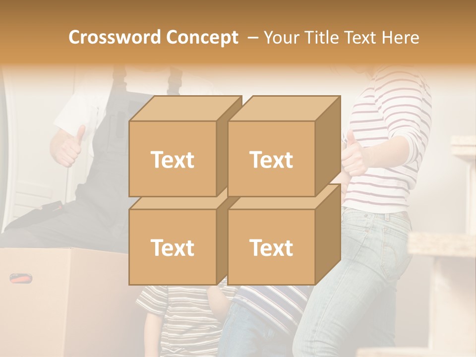 Standing Unpack Wife PowerPoint Template