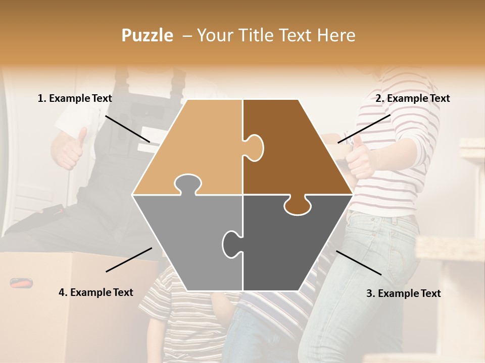 Standing Unpack Wife PowerPoint Template