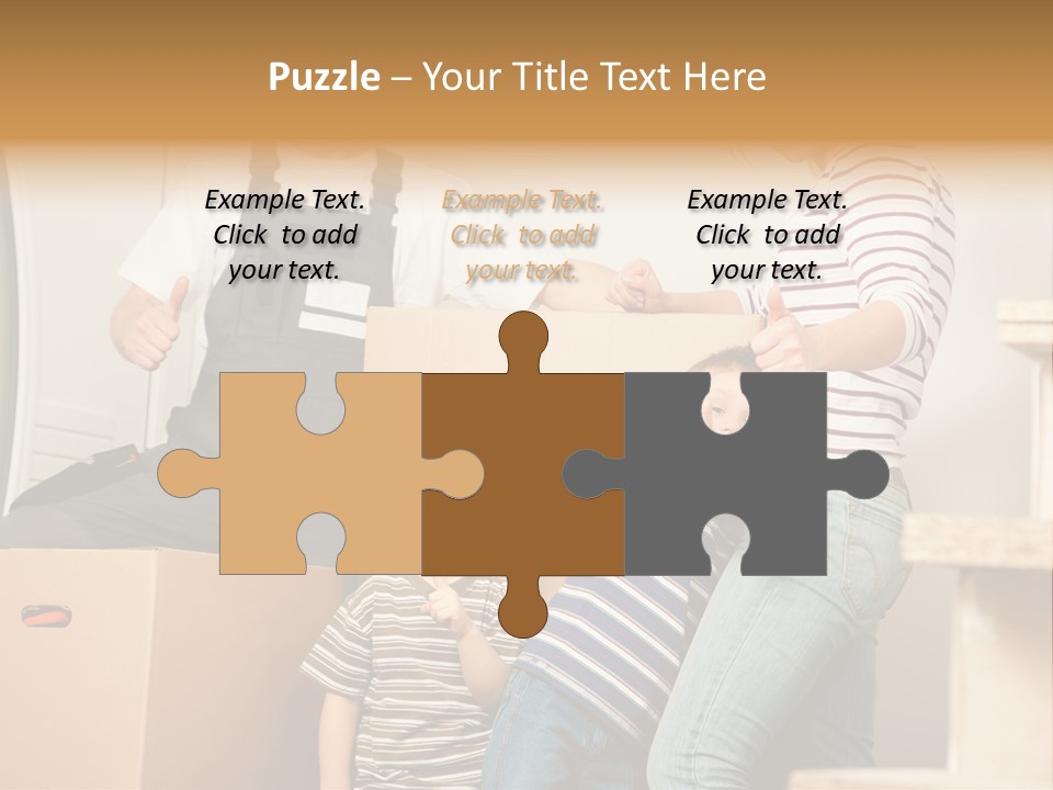 Standing Unpack Wife PowerPoint Template