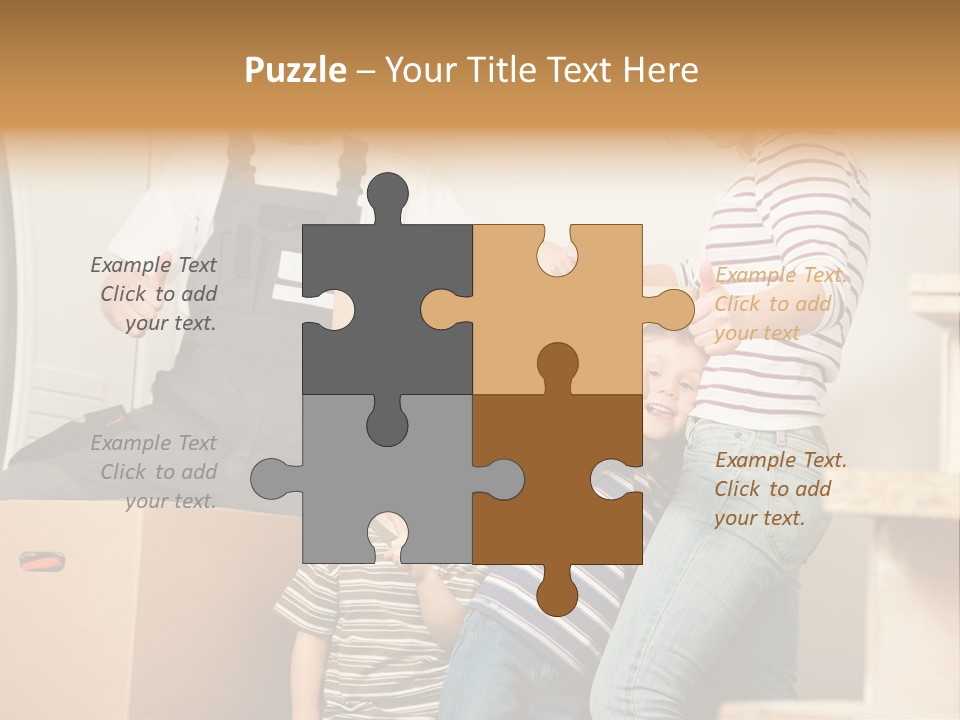 Standing Unpack Wife PowerPoint Template