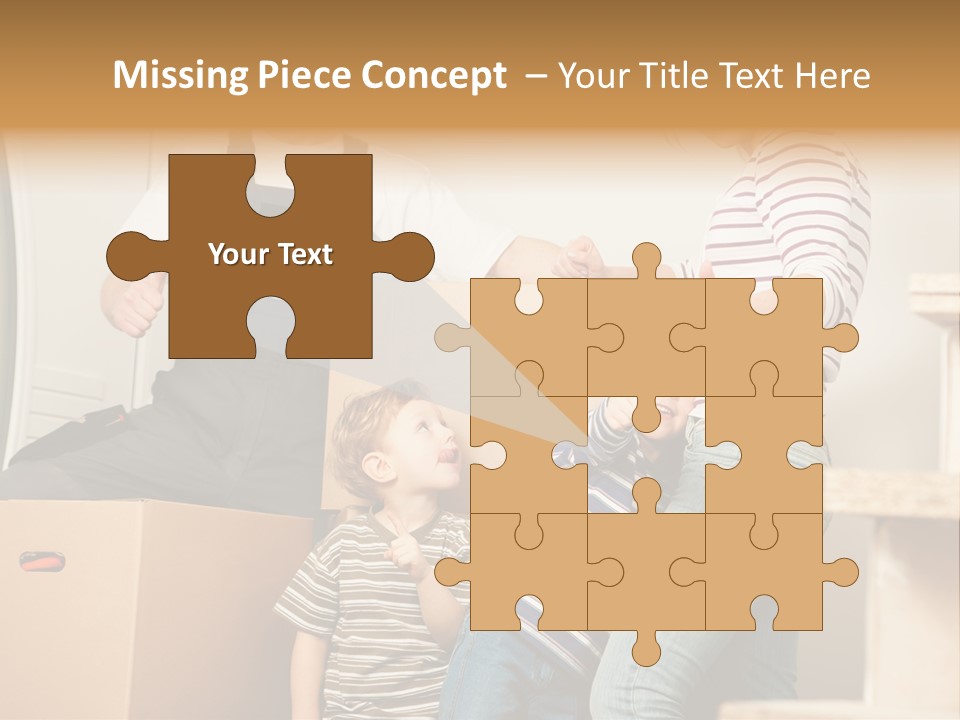 Standing Unpack Wife PowerPoint Template