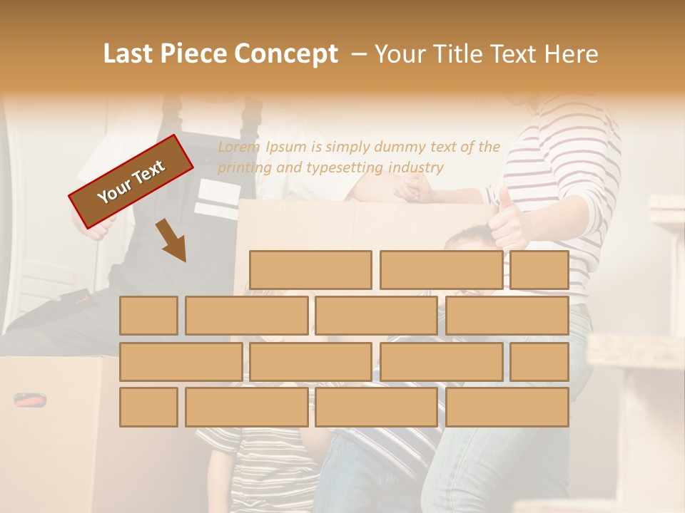 Standing Unpack Wife PowerPoint Template