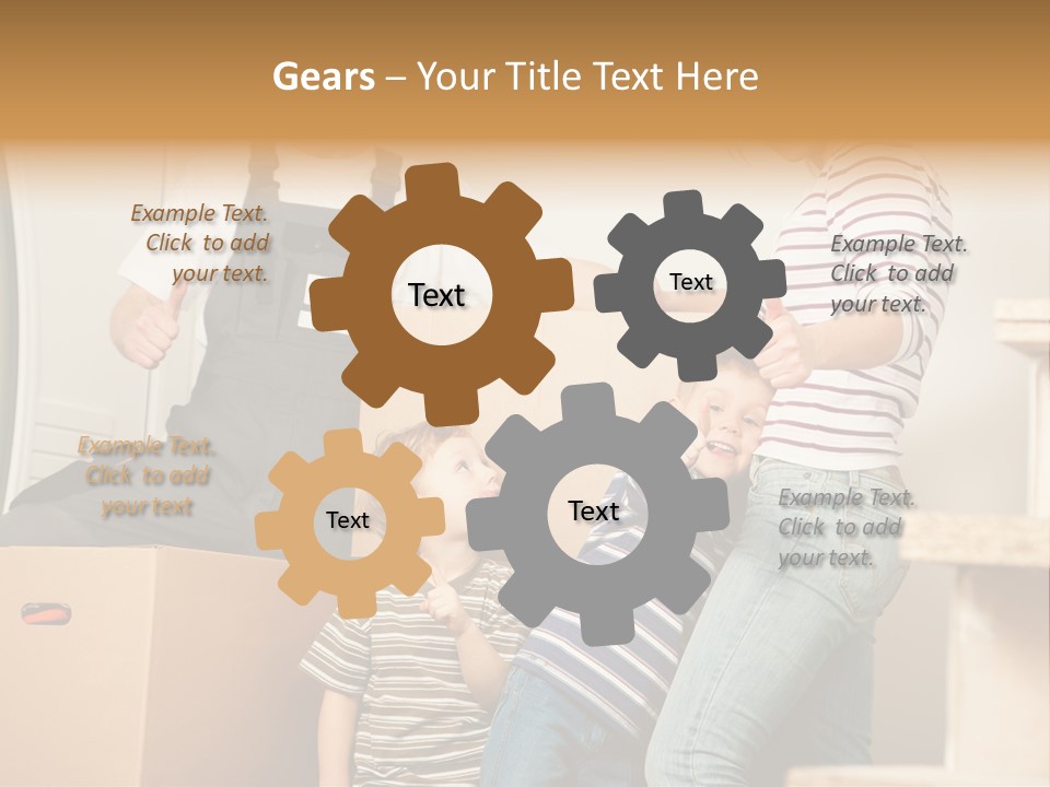 Standing Unpack Wife PowerPoint Template