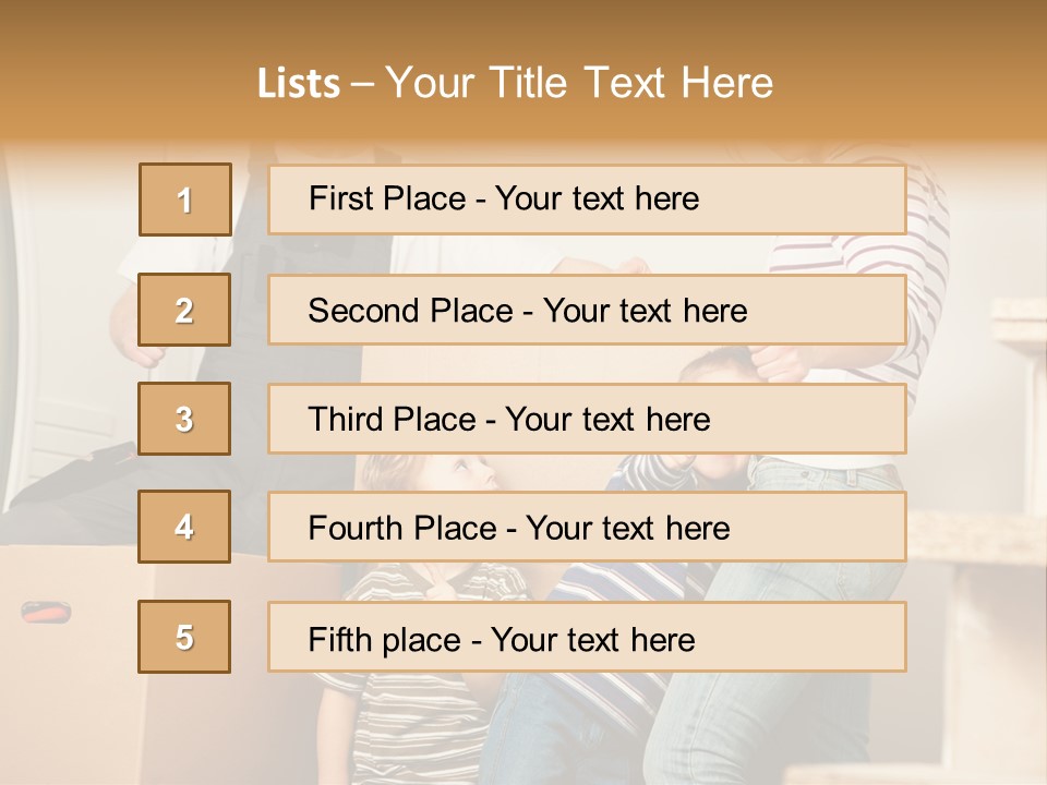 Standing Unpack Wife PowerPoint Template