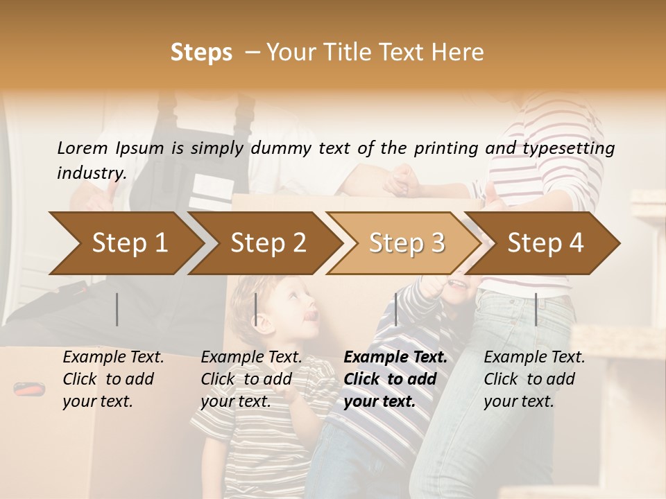 Standing Unpack Wife PowerPoint Template