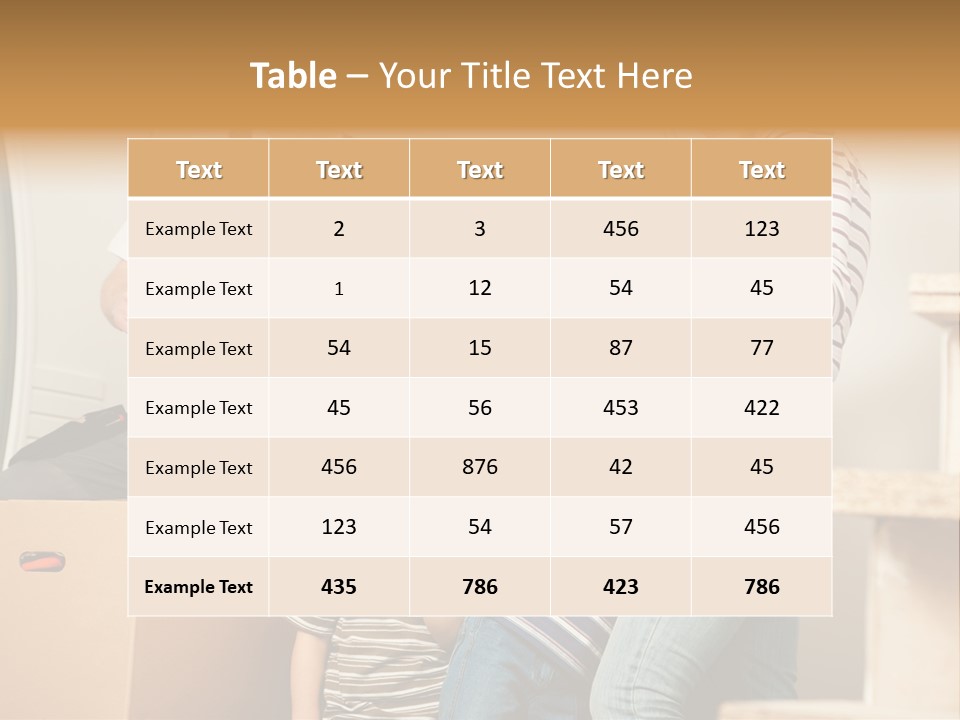 Standing Unpack Wife PowerPoint Template