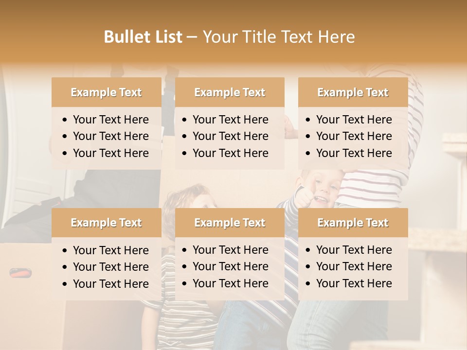 Standing Unpack Wife PowerPoint Template