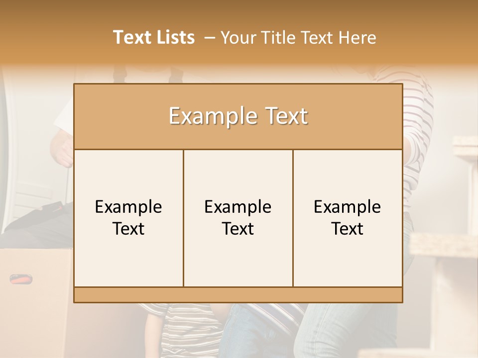 Standing Unpack Wife PowerPoint Template