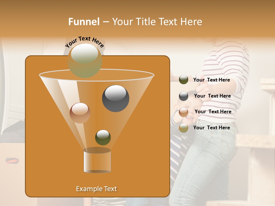 Standing Unpack Wife PowerPoint Template
