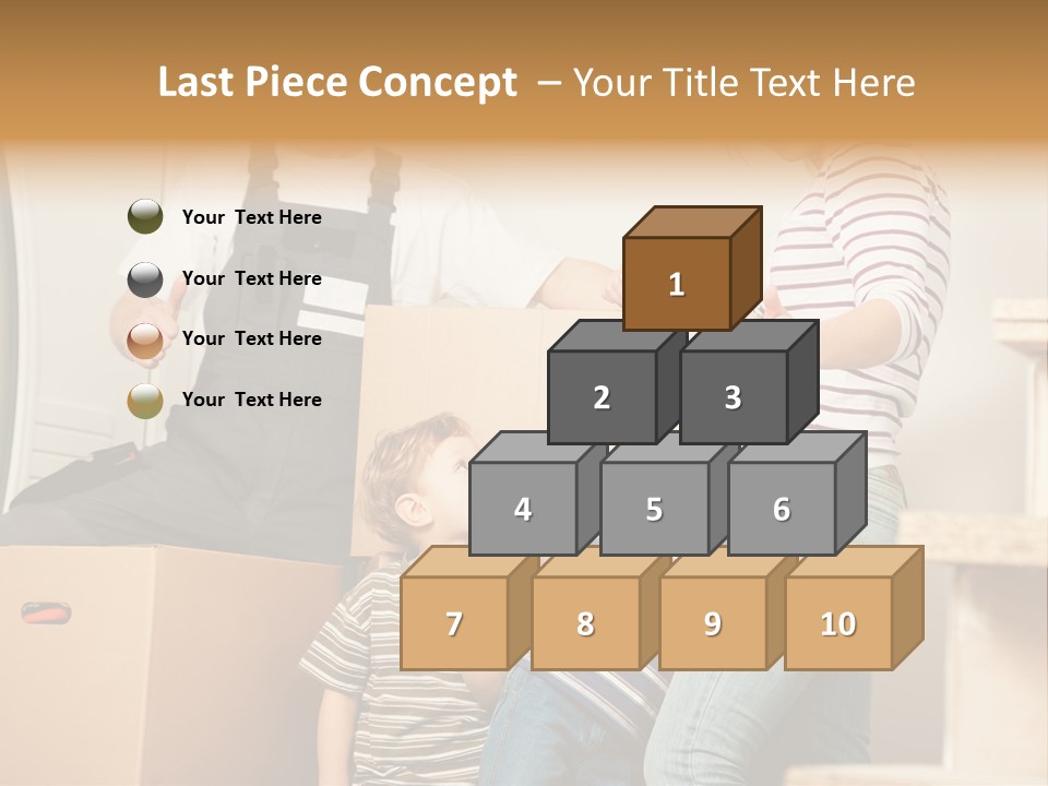 Standing Unpack Wife PowerPoint Template