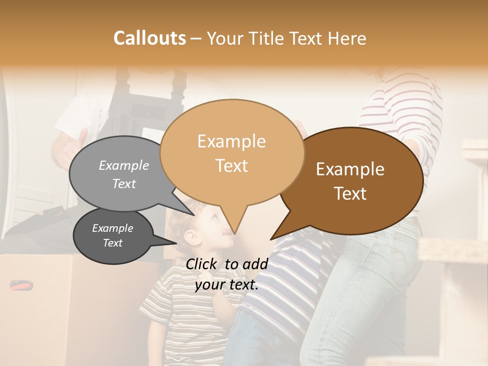 Standing Unpack Wife PowerPoint Template