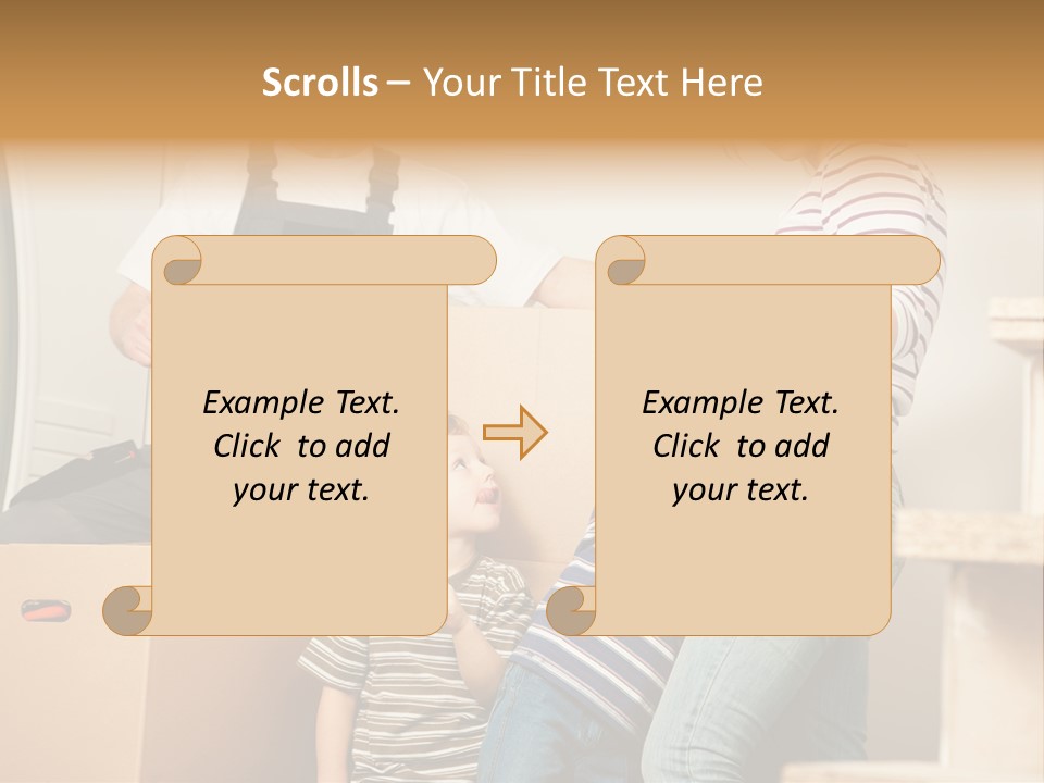Standing Unpack Wife PowerPoint Template