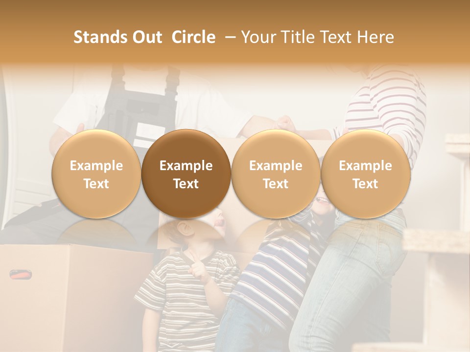 Standing Unpack Wife PowerPoint Template