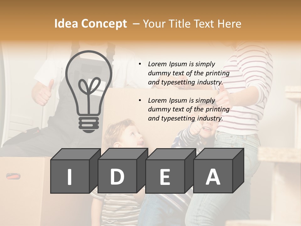 Standing Unpack Wife PowerPoint Template