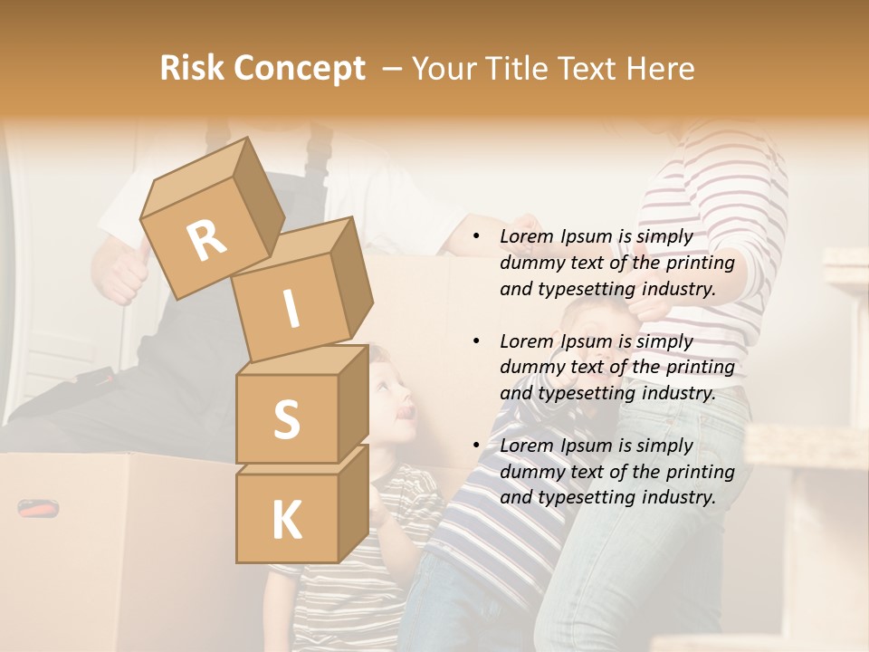 Standing Unpack Wife PowerPoint Template