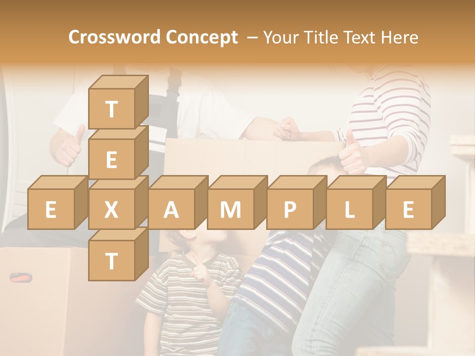 Standing Unpack Wife PowerPoint Template