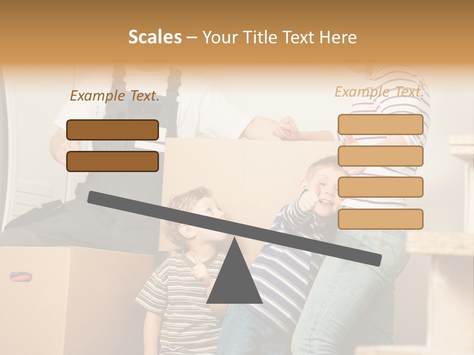 Standing Unpack Wife PowerPoint Template