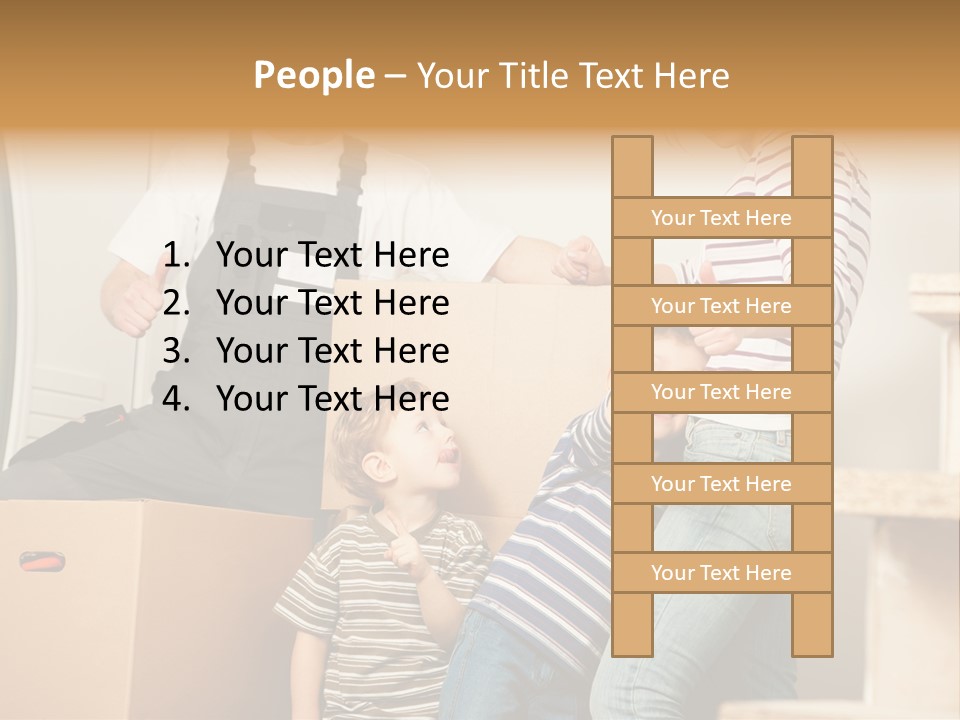 Standing Unpack Wife PowerPoint Template