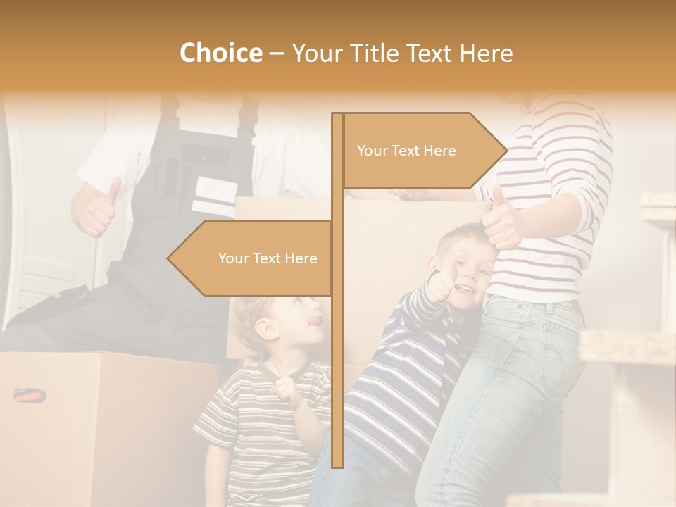 Standing Unpack Wife PowerPoint Template
