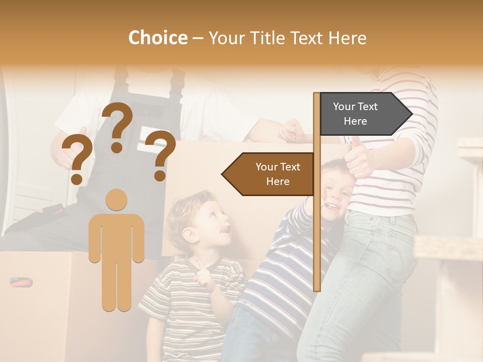 Standing Unpack Wife PowerPoint Template