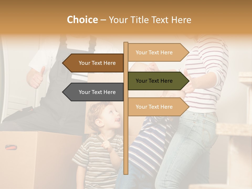 Standing Unpack Wife PowerPoint Template
