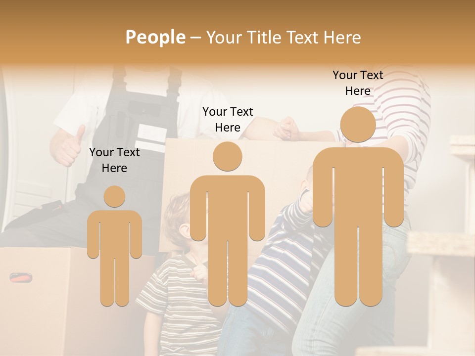 Standing Unpack Wife PowerPoint Template