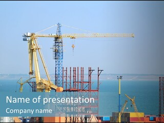 Blue Trade Scrap PowerPoint Template