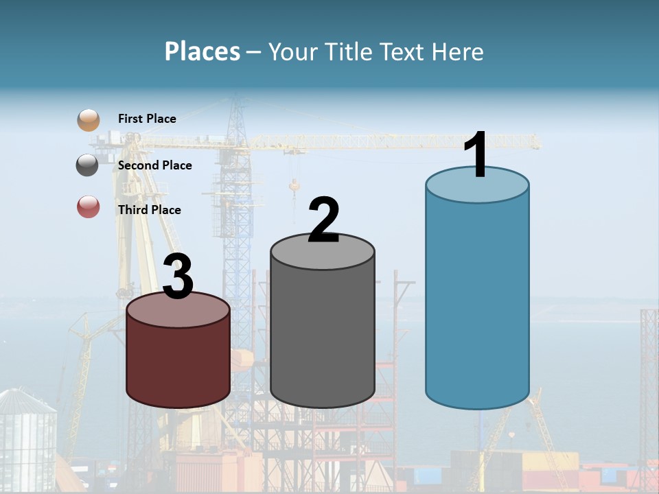 Blue Trade Scrap PowerPoint Template